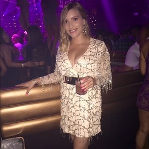 Beautiful Missguided Gold Sequin Short Dress!